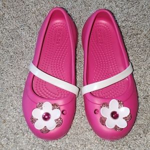 Cute slip on CROCS girls size 11